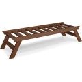Lavice BREEZIO 03 140 cm z masivu/hnědá