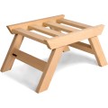 Taburet BREEZIO 02 55 cm z masivu/červený