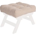 Taburet BREEZIO 01 55 cm z masivu/krémový