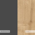 Knihovna Houseland Mito dub safírový/antracit