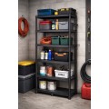 Plastový dílenský regál Stacker 74x172,5 cm černý