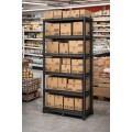 Plastový dílenský regál Stacker 74x172,5 cm černý