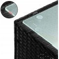 Zahradní stolek Nimor 58 cm polyratan černý