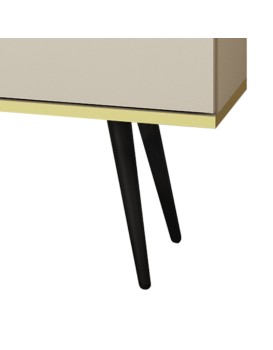 Nohy k TV stolku ORO 135 cm 4 ks černé
