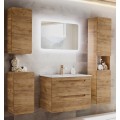 Koupelnová závěsná skříňka horní Aruba 830 1D dub craft zlatý