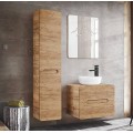 Koupelnová skříňka s košem na prádlo Aruba 804 2D dub craft zlatý