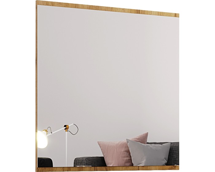 Zrcadlo Asti 80x80 cm dub Craft zlatý
