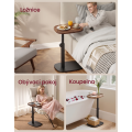 Výškově nastavitelný odkládací stolek Vasagle Cujo 40 cm černý/ořech