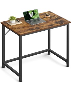 Psací stůl Vasagle Kolmo 80 cm černý/tmavě hnědý