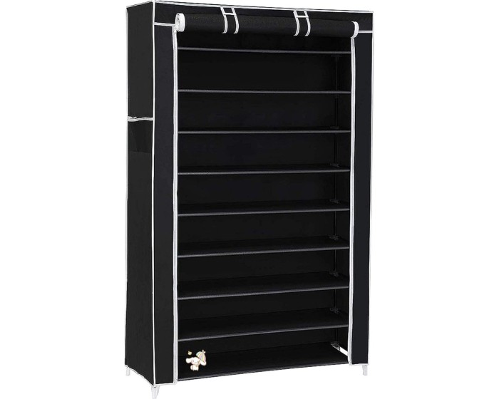 Textilní botník Pompy 88 cm černý