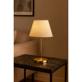 Stolní lampa Shade II béžová/zlatá