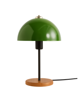 Stolní lampa Huras zelená/hnědá