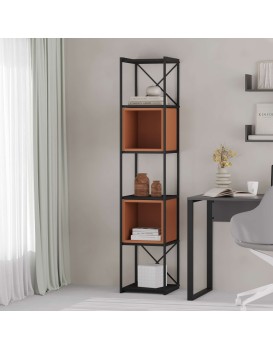 Knihovna Houseland Vale Mini černá/skořicově hnědá