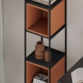 Knihovna Houseland Vale Mini černá/skořicově hnědá