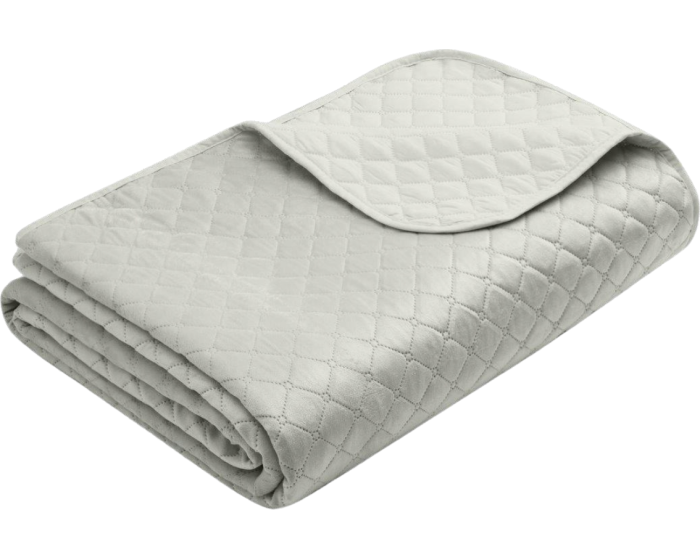 Oboustranný prošívaný přehoz Beddo 006 220x240 cm světle šedý