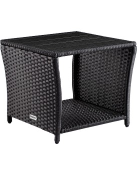 Zahradní odkládací stolek Gerid 45 cm černý
