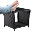Zahradní odkládací stolek Gerid 45 cm černý