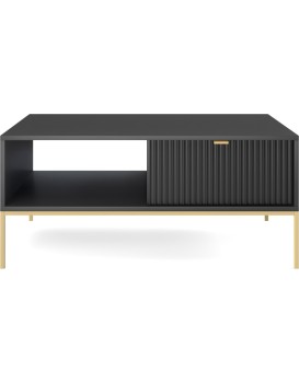 Konferenční stolek Nova 104 cm černý/zlatý