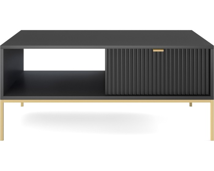 Konferenční stolek Nova 104 cm černý/zlatý