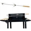 Zahradní gril na dřevěné uhlí BBQ1012 černý