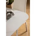 Jídelní stůl MALTA 90 cm bílý mramor