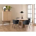 Jídelní křeslo Eleanor tmavě šedé