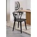 Jídelní židle Ida z masivu černá