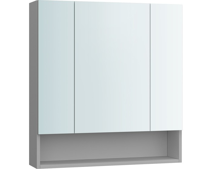 Koupelnová zrcadlová skříňka Vasagle Masli 70 cm šedá