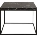 Konferenční stolek Barossa 60 cm černý mramor/černý