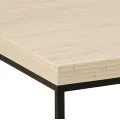 Konferenční stolek Barossa 110 cm travertin/černý