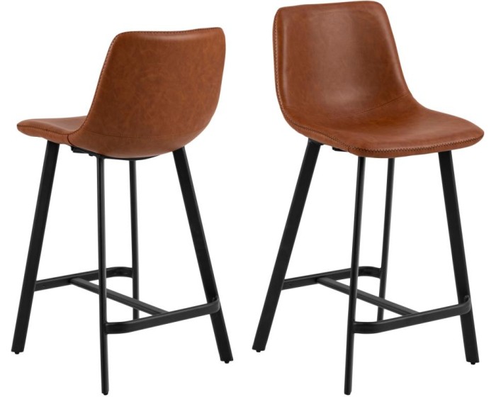 Barová židle Oregon 93 cm brandy hnědá