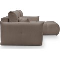 Rozkládací rohová sedací souprava Base 257 cm Nordic Moka mocha univerzální