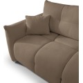 Rozkládací rohová sedací souprava Base 257 cm Sicuro 45 bouclé caffe latte univerzální