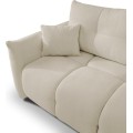 Rozkládací rohová sedací souprava Base 257 cm Sicuro 55 bouclé ecru univerzální