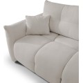 Rozkládací rohová sedací souprava Base 257 cm Sicuro 65 bouclé světle šedá univerzální