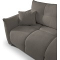 Rozkládací rohová sedací souprava Base 257 cm Sicuro 75 bouclé šedá univerzální