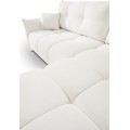 Rozkládací rohová sedací souprava Base 257 cm Sicuro 60 bouclé krémová univerzální