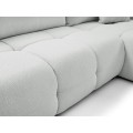 Rozkládací rohová sedací souprava Base 257 cm Nordic Cement světle šedá univerzální