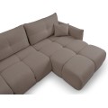Rozkládací rohová sedací souprava Base 257 cm Nordic Moka mocha univerzální