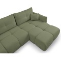Rozkládací rohová sedací souprava Base 257 cm Nordic Olive zelená univerzální