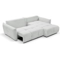 Rozkládací rohová sedací souprava Base 257 cm Nordic Cement světle šedá univerzální