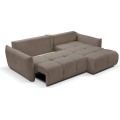 Rozkládací rohová sedací souprava Base 257 cm Nordic Moka mocha univerzální