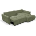 Rozkládací rohová sedací souprava Base 257 cm Nordic Olive zelená univerzální