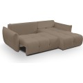 Rozkládací rohová sedací souprava Base 257 cm Sicuro 45 bouclé caffe latte univerzální