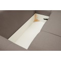 Rozkládací rohová sedací souprava Base 257 cm Nordic Moka mocha univerzální