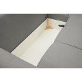 Rozkládací rohová sedací souprava Base 257 cm Nordic Mouse šedá univerzální