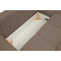 Rozkládací rohová sedací souprava Base 257 cm Sicuro 45 bouclé caffe latte univerzální