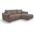 Rozkládací rohová sedací souprava Base 257 cm Nordic Moka mocha univerzální