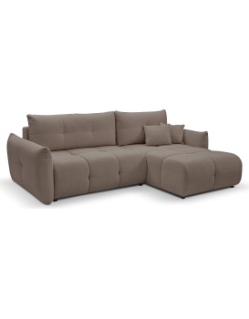 Rozkládací rohová sedací souprava Base 257 cm Nordic Moka mocha univerzální