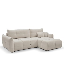 Rozkládací rohová sedací souprava Base 257 cm Nordic Taupe šedo-béžová univerzální